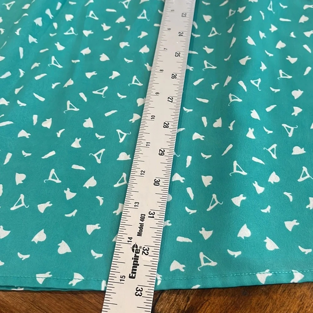 Flying Tomato Flying Green White Short Sleeve Retro Dress  size small - Picture 14 of 16